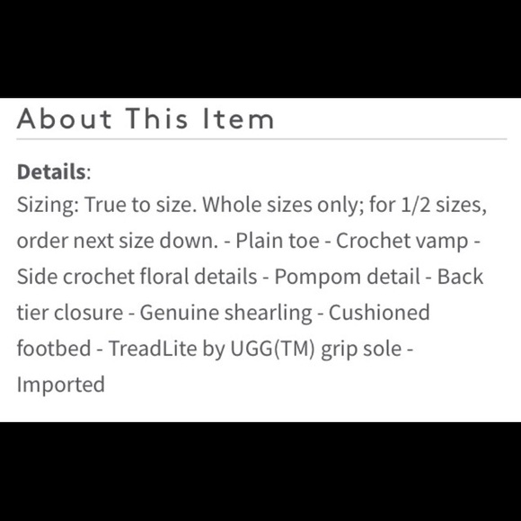 UGG Special edition crochet classic floral - Picture 4 of 8